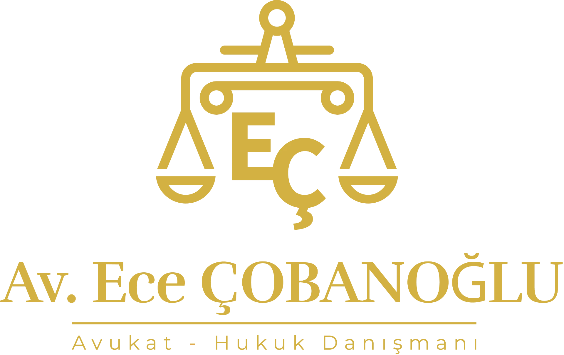 Av. Ece Çobanoğlu avukatlık ve hukuk danışmanlığı logosu